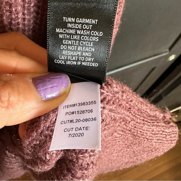 TORRID SWEATER WOMENS OVERSIZE 4 BURGUNDY COWL NECK TUNIC DOLMAN SLEEVE PULLOVER - Picture 6 of 8